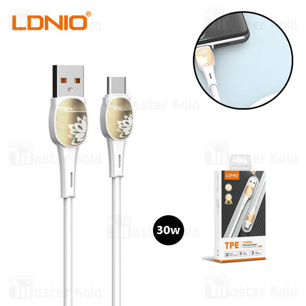 کابل Type C الدینیو LDNIO LS831 به طول 1 متر توان 30 وات